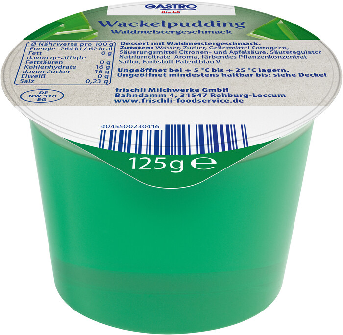 GASTRO Wackelpudding Waldmeistergeschmack