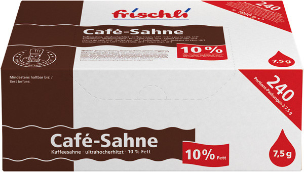 Café-Sahne 10 %<br><small>240 x 7,5 g</small>