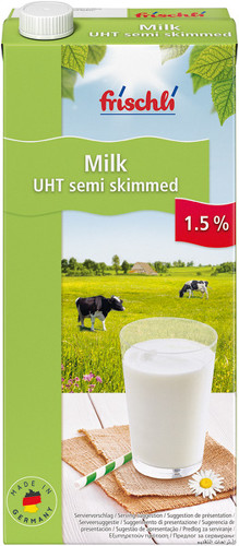 Milk UHT semi skimmed<br><small style='color:lightblue'>with screw cap</small>