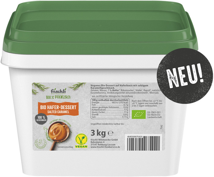 Bio Hafer-Dessert Salted Caramel 3 kg